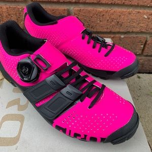 ✅ NEW Giro SICA Techlace Vibram Hot Pink Cycle Shoes Womens US 6.5 - EU 37.5